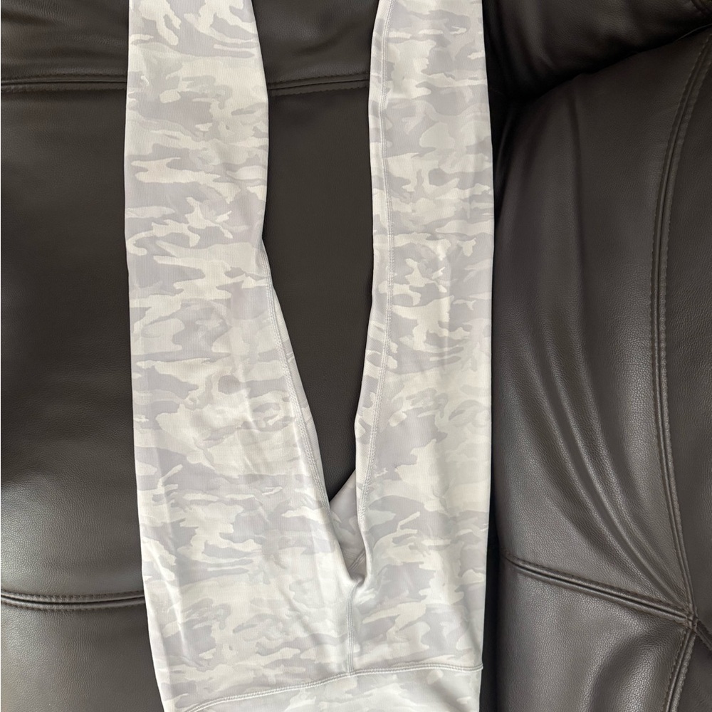 lululemon athletica Light Gray Camo-Print Leggings